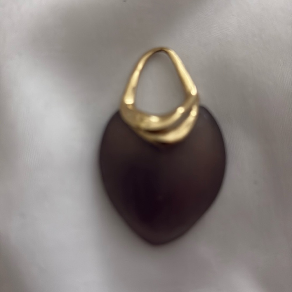 Alexis Bittar enhancer mocha lucite with gold